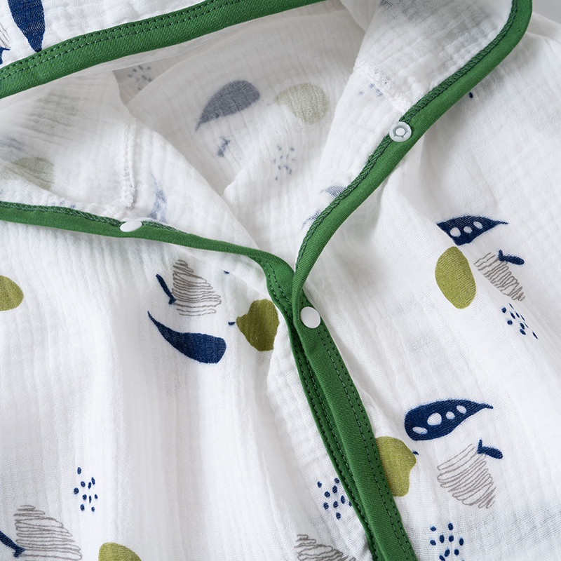 Áo choàng chống nắng gió vải xô muslin cao cấp cho bé sơ sinh 0-12 tháng tuổi, nhiều hình đáng yêu- A22