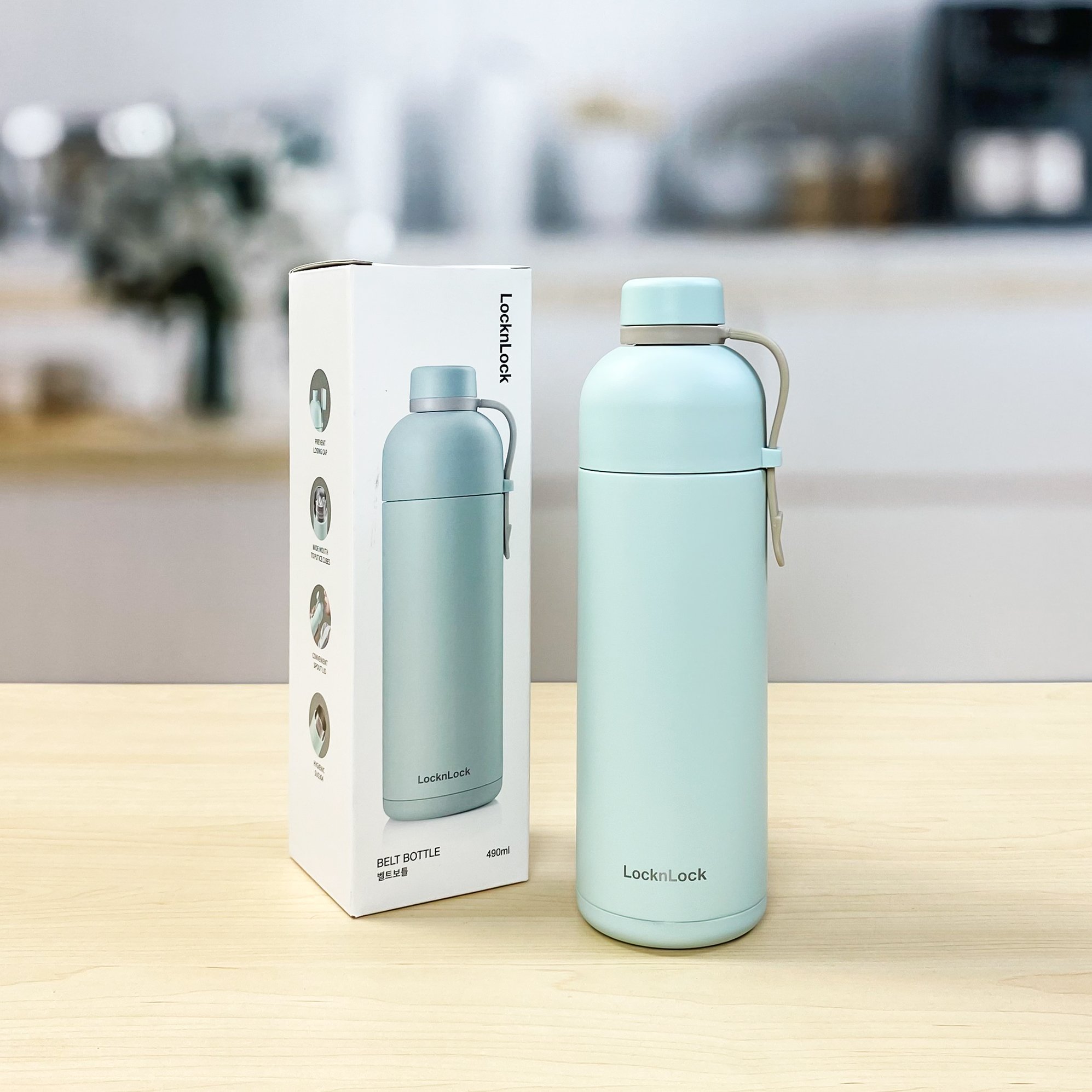 Bình giữ nhiệt LocknLock Belt Bottle LHC4267- 490ml