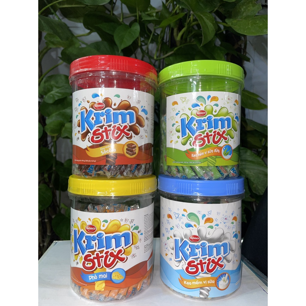 Kẹo Mềm Krim Stix Vị Sữa (Hộp 100 cái x 4.3g)