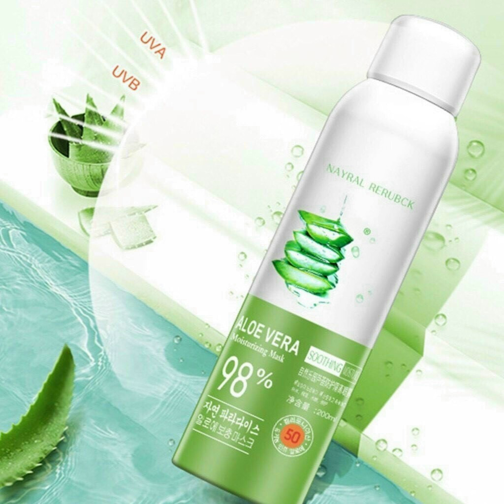 Xịt Chống Nắng Trắng Da Aloe Vera