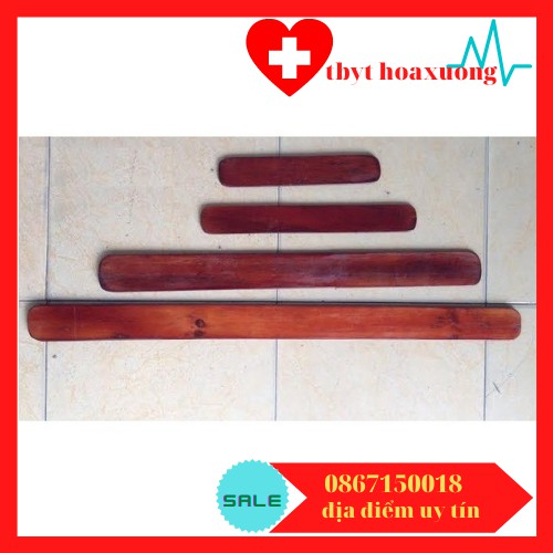 (giá tốt) Bộ nẹp gỗ y tế- 4 cái