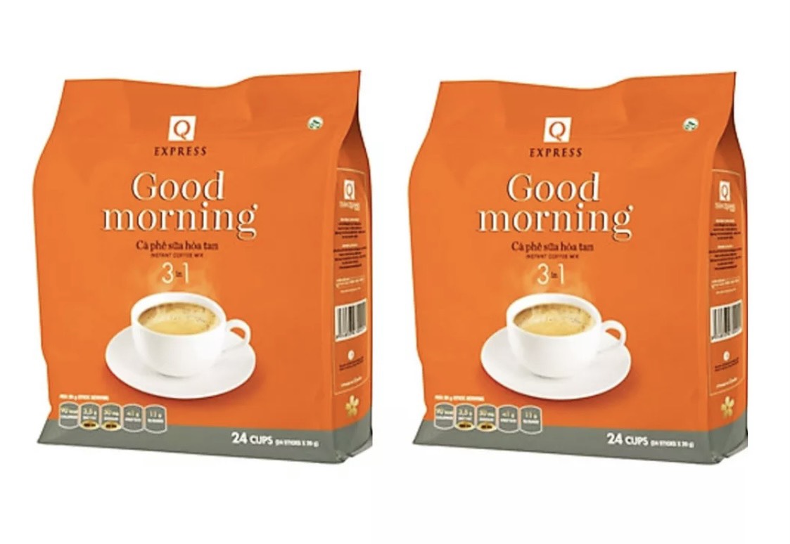 Combo 2 bịch cà phê sữa Good morning Trần Quang 480g