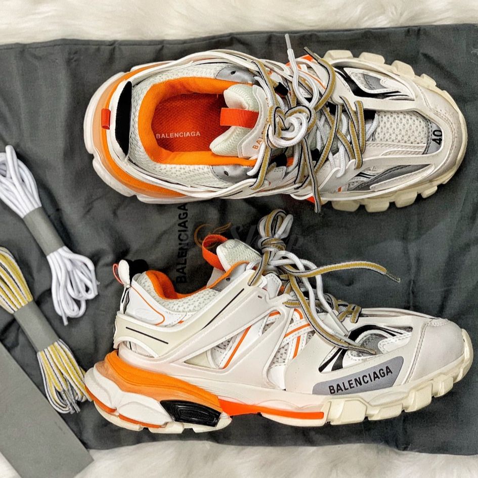 Giày sneaker trainer 3.0 màu trắng cam ( Full box)