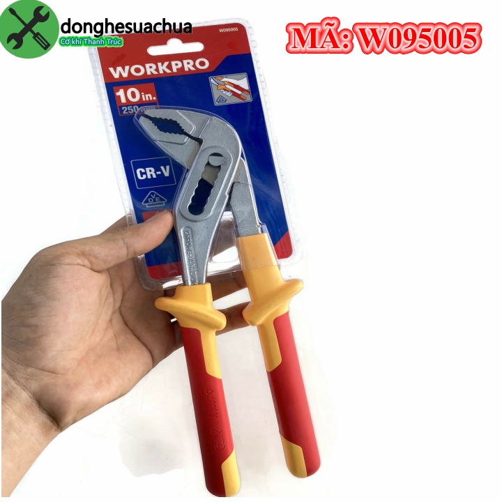 [HCM]Kìm mỏ quạ cách điện Workpro W095005 dài 250mm