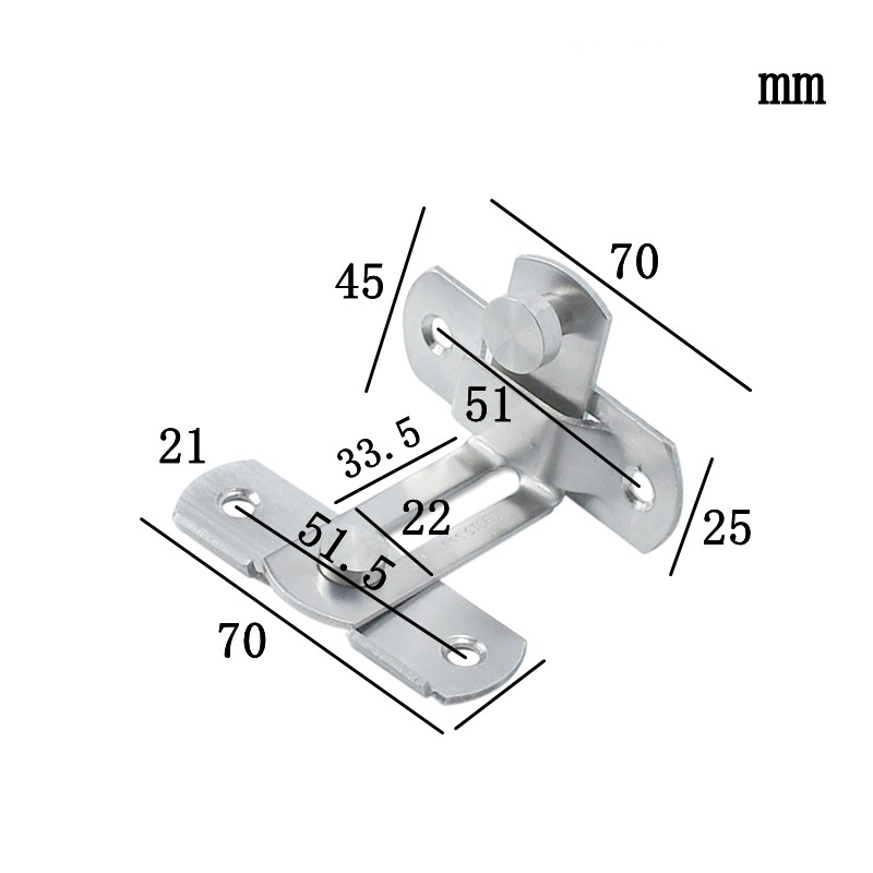 [HCM]CHỐT KHÓA AN TOÀN INOX 201 SỐ 3