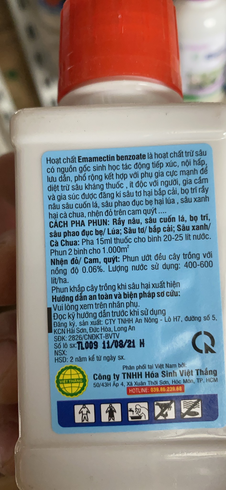 Thuốc trừ sâu sinh học 1.9EC chai 100ml