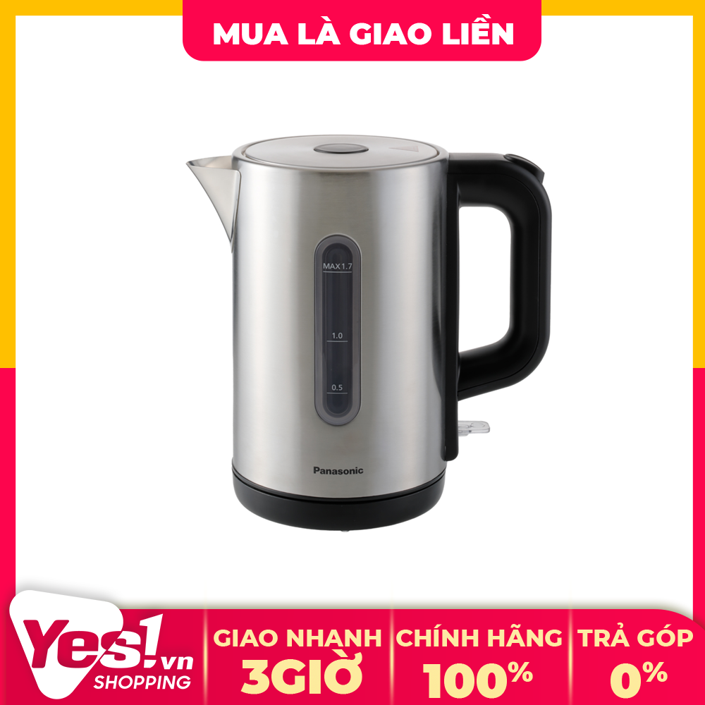 Bình đun siêu tốc panasonic 1.7 lít nc-k301sra - bảo hành chính hãng - voucher 10% lên đến 800k