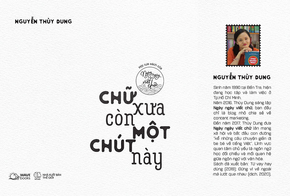 Sách chữ xưa còn một chút này - một tựa sách của ngày ngày viết chữ - nhà sách vĩnh thụy