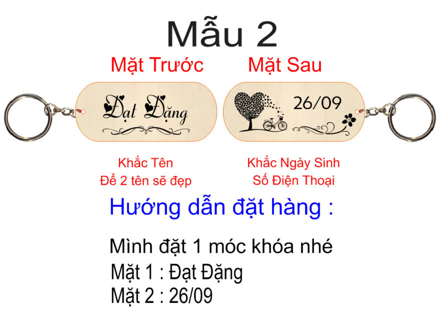 [HCM]Móc khóa khắc, cắt tên theo yêu cầu