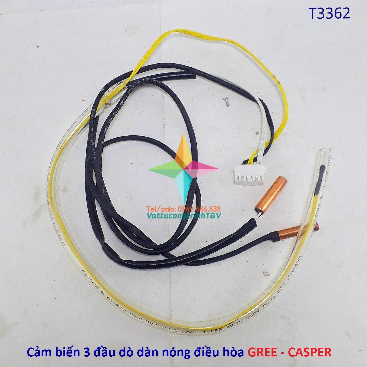 Sensor cảm biến 3 đầu dàn nóng điều hòa gree - casper