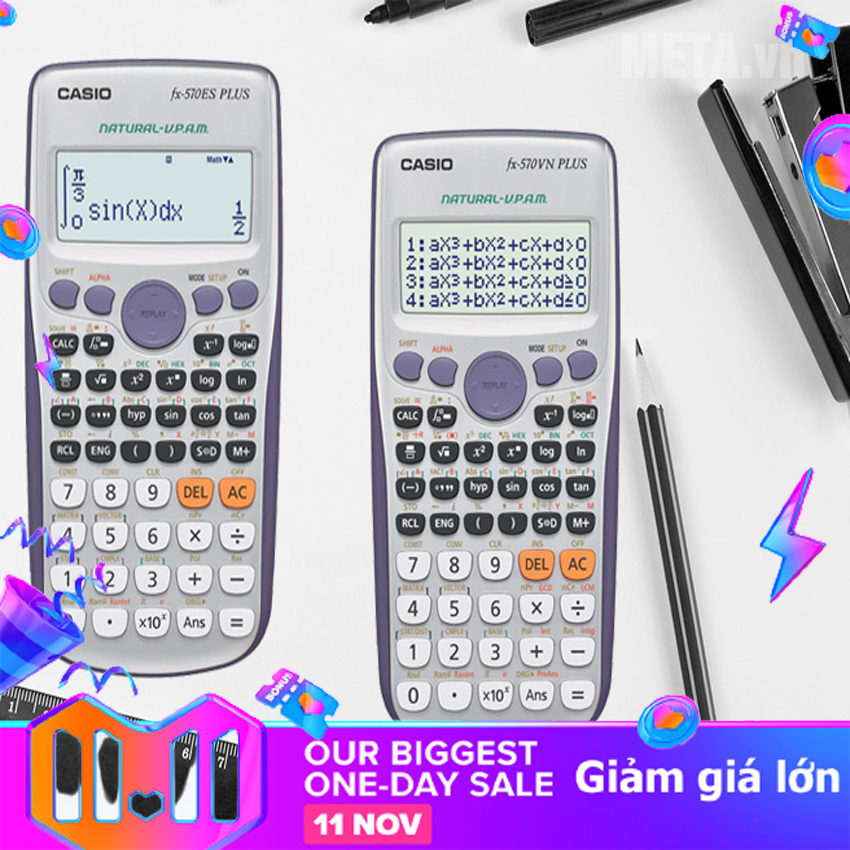 Máy tính casio fx-570es plus- máy tính học sinh casio fx 570es plus - máy tính học sinh , sinh viên giá rẻ - máy tính casio fx 570 es plus 100% chính hãng chất lượng cho mọi nhà