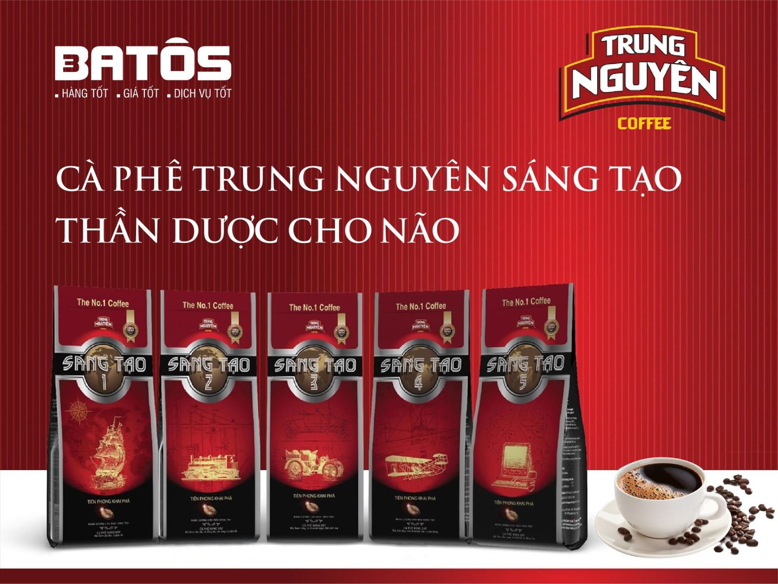 CÀ PHÊ RANG XAY TRUNG NGUYÊN SÁNG TẠO 5 - GÓI 340GR - 63542