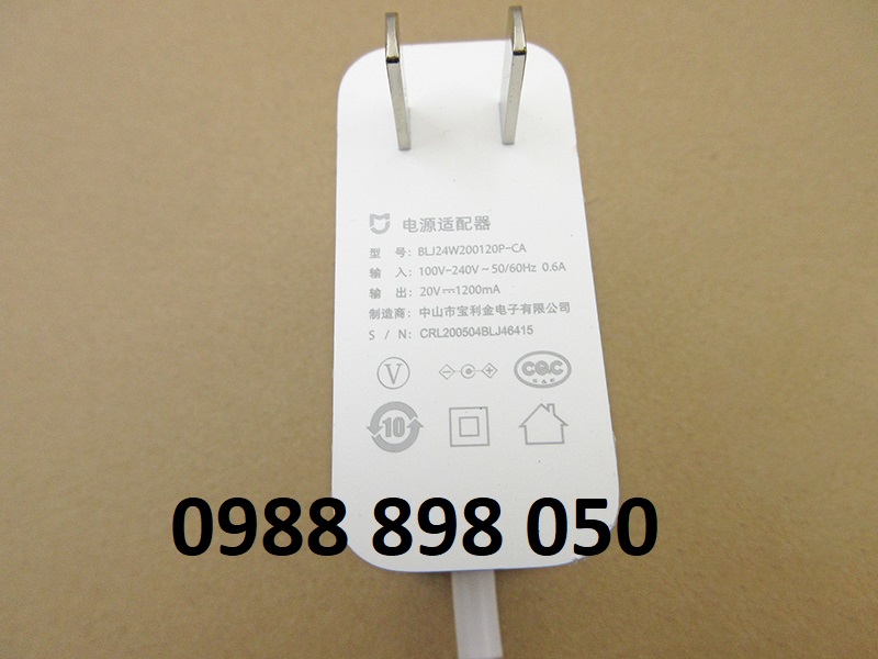 Dây sạc adapter cho robot hút bụi xiaomi mijia gen 2 styj02ym chính hãng