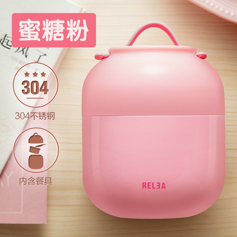 Pvn44971 bình ủ cháo,thức ăn giữ nhiệt relea cao cấp 500ml ruột inox 304 an toàn