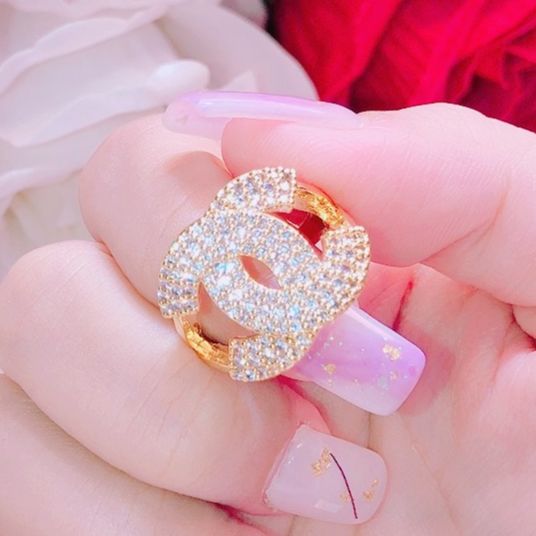 Luxury rings women platinum plated beautiful ring Italian silver women fashion ring white gold plated 24k ring beautiful diamond ring-jewelry Gado n2222