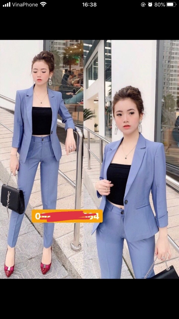 Sét bộ vest tay dài umi-QH