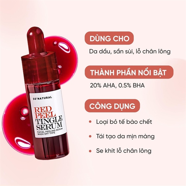 Tinh Chất Red Peel Tingle Serum 11ml, Tinh Chất Tẩy Tế Bào Chết Peel Da Sinh Học