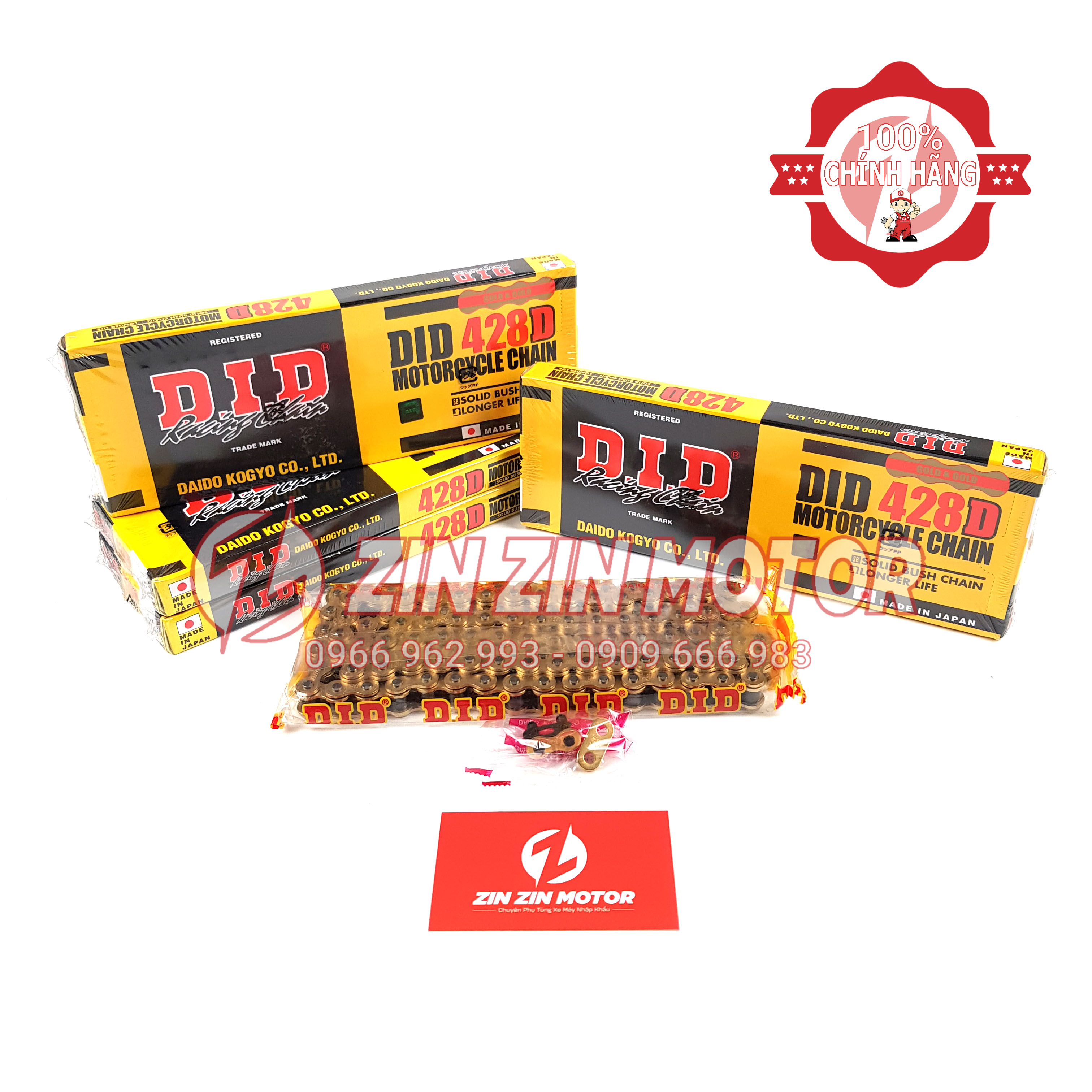 Sên Did 428D 9ly 124 mắt chính hãng