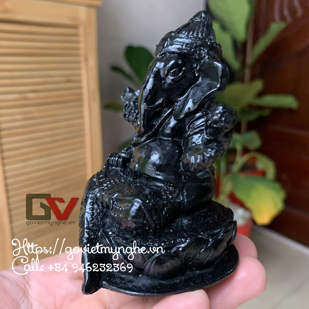 Stone Ganesha Statues (Black Color)