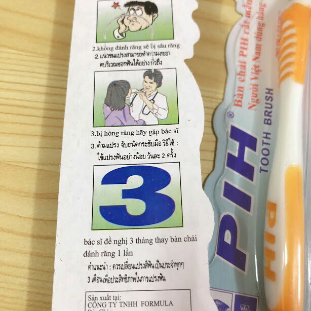 [Combo 10 Cây] Bàn Chải Đánh Răng PIH Nhiều Màu - 519