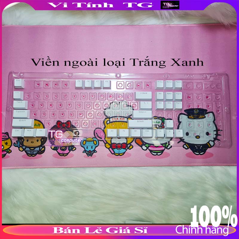 Bộ Keycap xuyên led tùy chỉnh phối màu đẹp chất lượng tốt giá rẻ dành cho bàn phím cơ VitinhTG