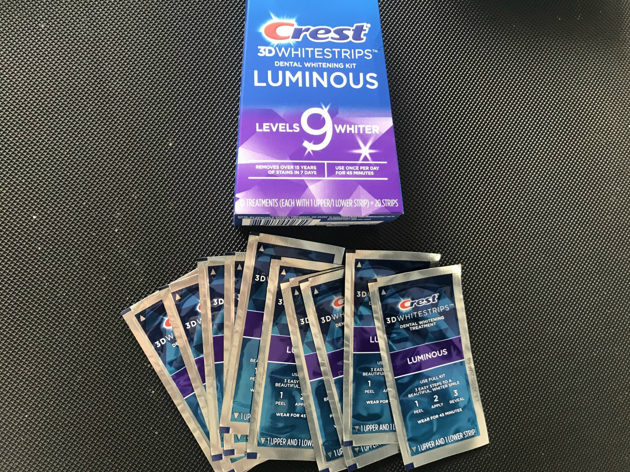 [ Tách lẻ ] Miếng dán trắng răng Crest 3D Whitestrips nhiều loại