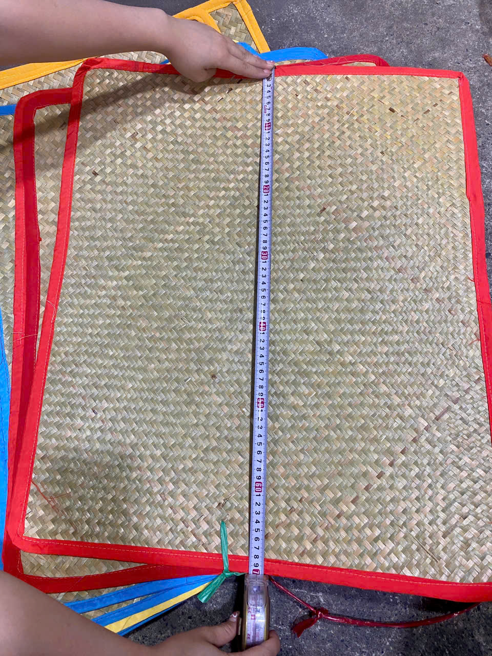 Chiếu đệm lót nằm nôi đan truyền thống, kích thước 70x57cm - Tấm lát cho bé nằm nôi, nằm võng