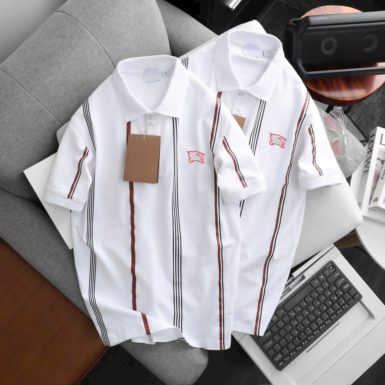 ÁO THUN SỌC NAM CAO CẤP - FULL TEM TAG