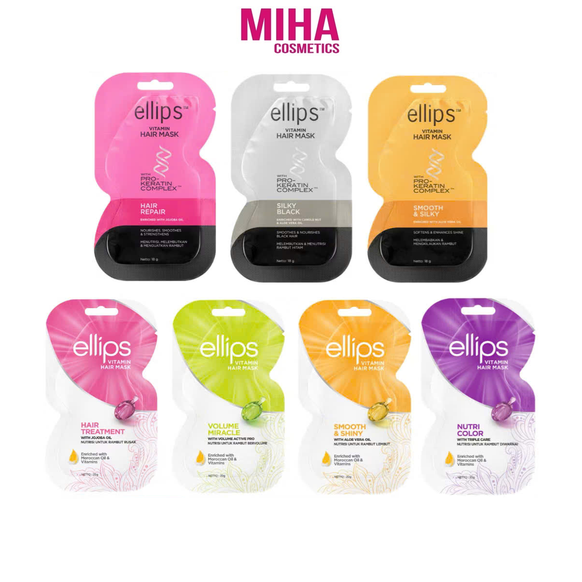 Mặt Nạ Ủ Dưỡng Tóc Ellips Vitamin Hair Mask