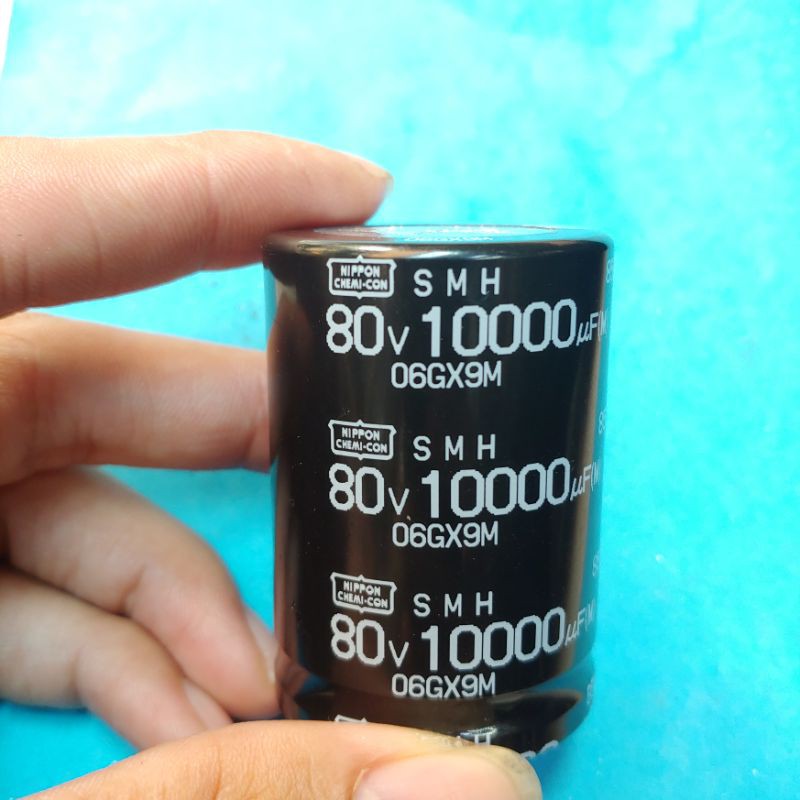 Tụ lọc nguồn ampli 80v 10000uf loại tốt đít nhôm