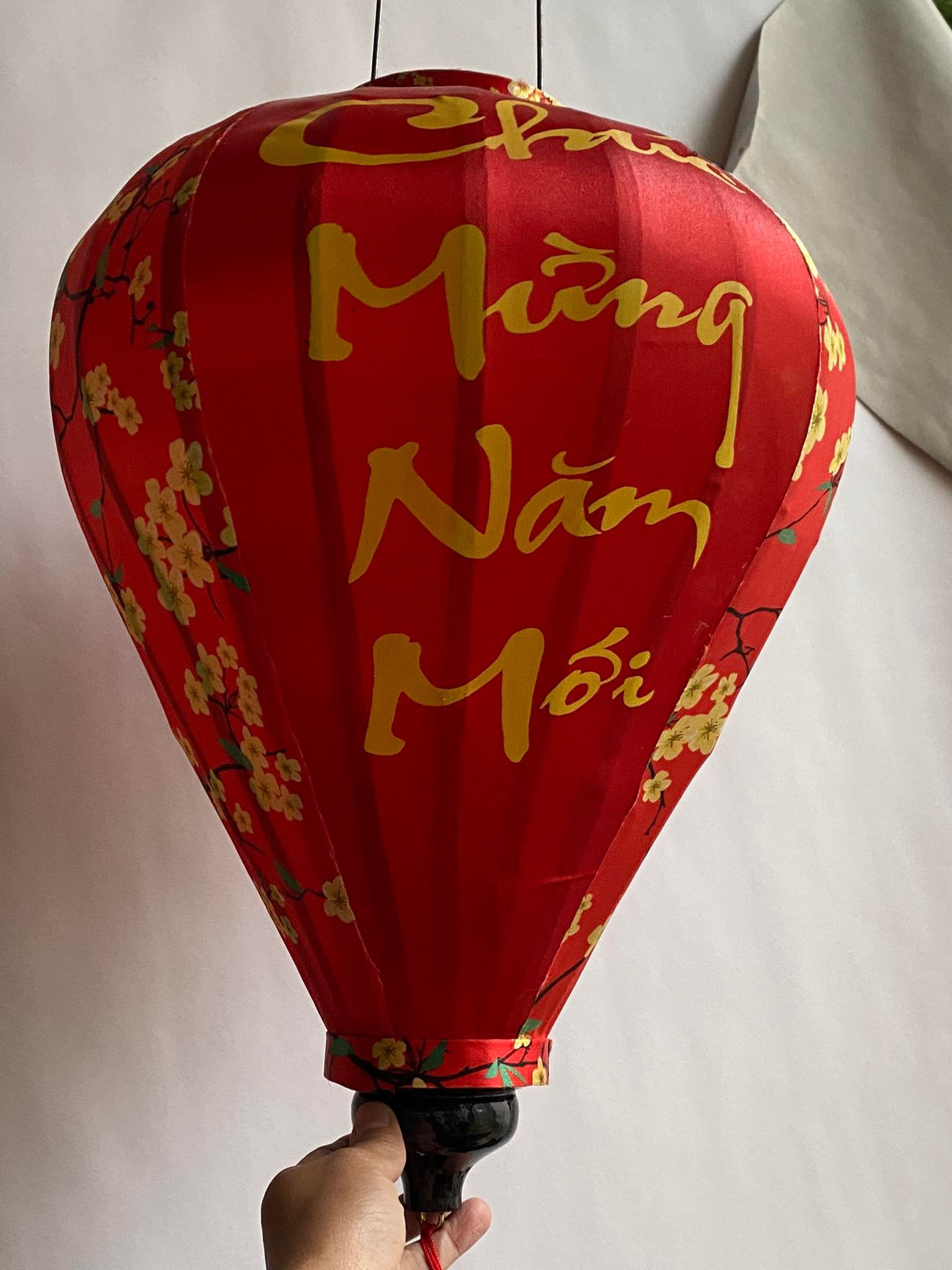 Đèn lồng tỏi 45cm, Chúc mừng năm mới
