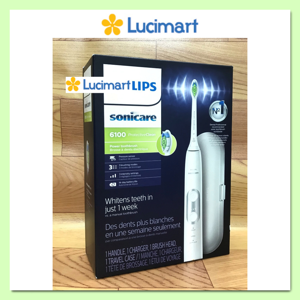 Bàn chải điện Phi.lips Sonicare 4300, PerfectClean, Optimal Clean, 6100 [Hàng Mỹ]