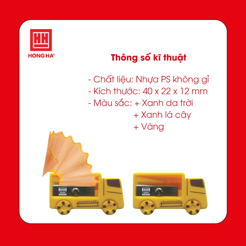 Combo 6 cái gọt chì hình xe Hồng Hà SP-04 (3533)