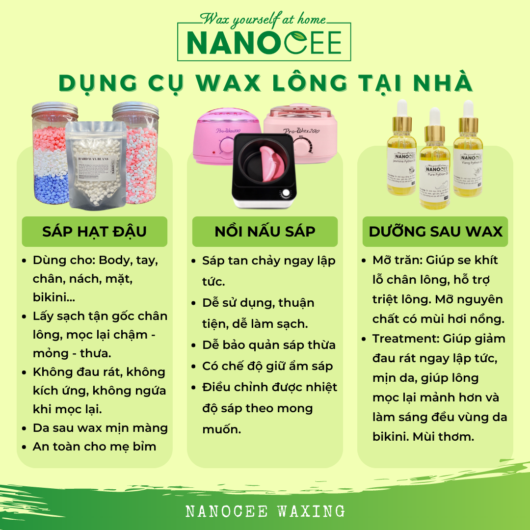 Mở Trăn Triệt Lông Hoa Nhài Siêu Thơm, Serum Mỡ Trăn Giúp Triệt Lông Nách, Ria Mép, Lông Bikini, Wax Lông Chân - NANOCEE