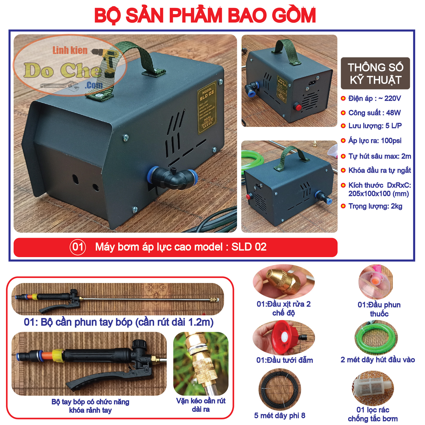 Máy rửa xe mini