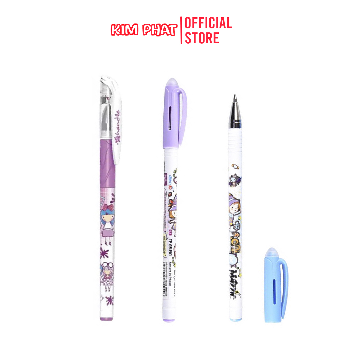 Bút gel xóa được mực tím Điểm 10 TPGELE01