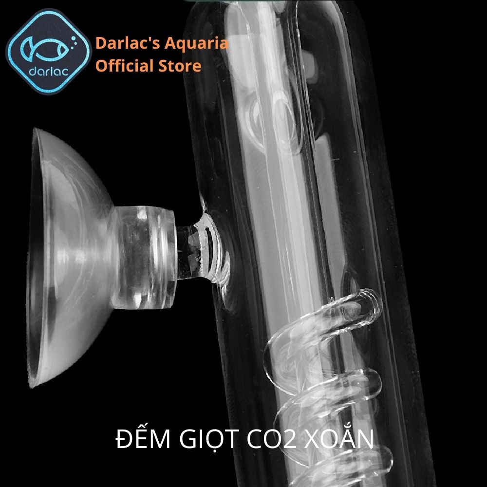 Đếm giọt CO2 xoắn ốc kiểu dáng ADA