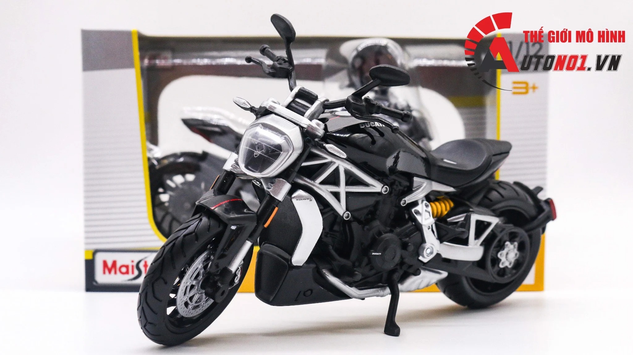 Mô hình xe Ducati 1199 Ducati V4s Ducati XDiavel Streetfighter monster 696 1:12 các loại