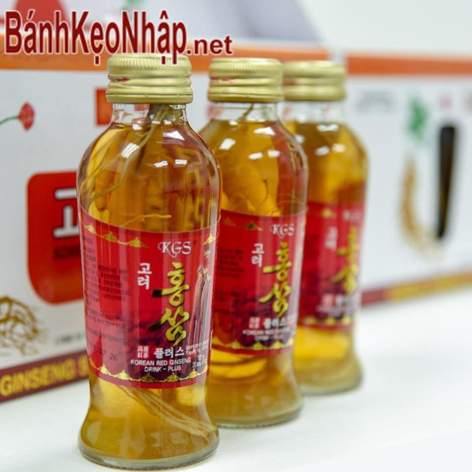 Nước Hồng Sâm Có Củ KGS 10 Chai x 120ml