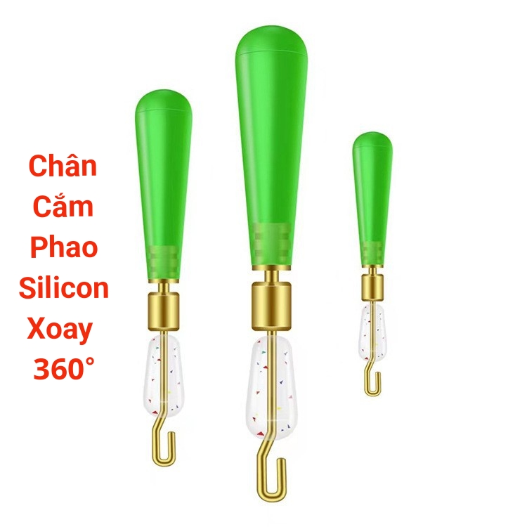 100 chiếc chân cắm phao silicon xoay 360 siêu hot