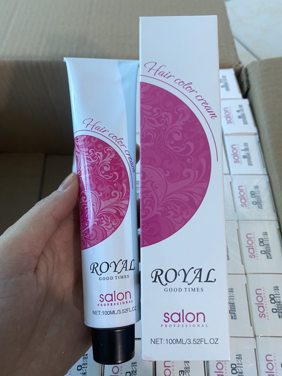 Combo 10 tuýp Kem Màu Nhuộm Tóc Royal 100ML