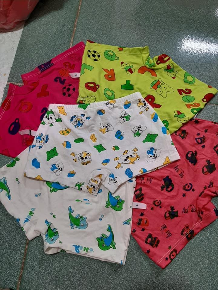 [HCM]Quần chip đùi bé trai - coton lụa - set 10 cái - quần lót con trai