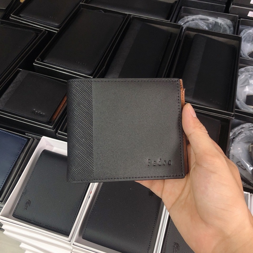 ▩  Ví nam Pedro da  full box và túi giấy hãng ( Có Hộp)