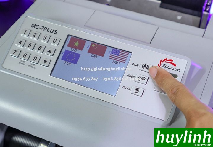 Máy đếm tiền thông minh Silicon MC-7Plus