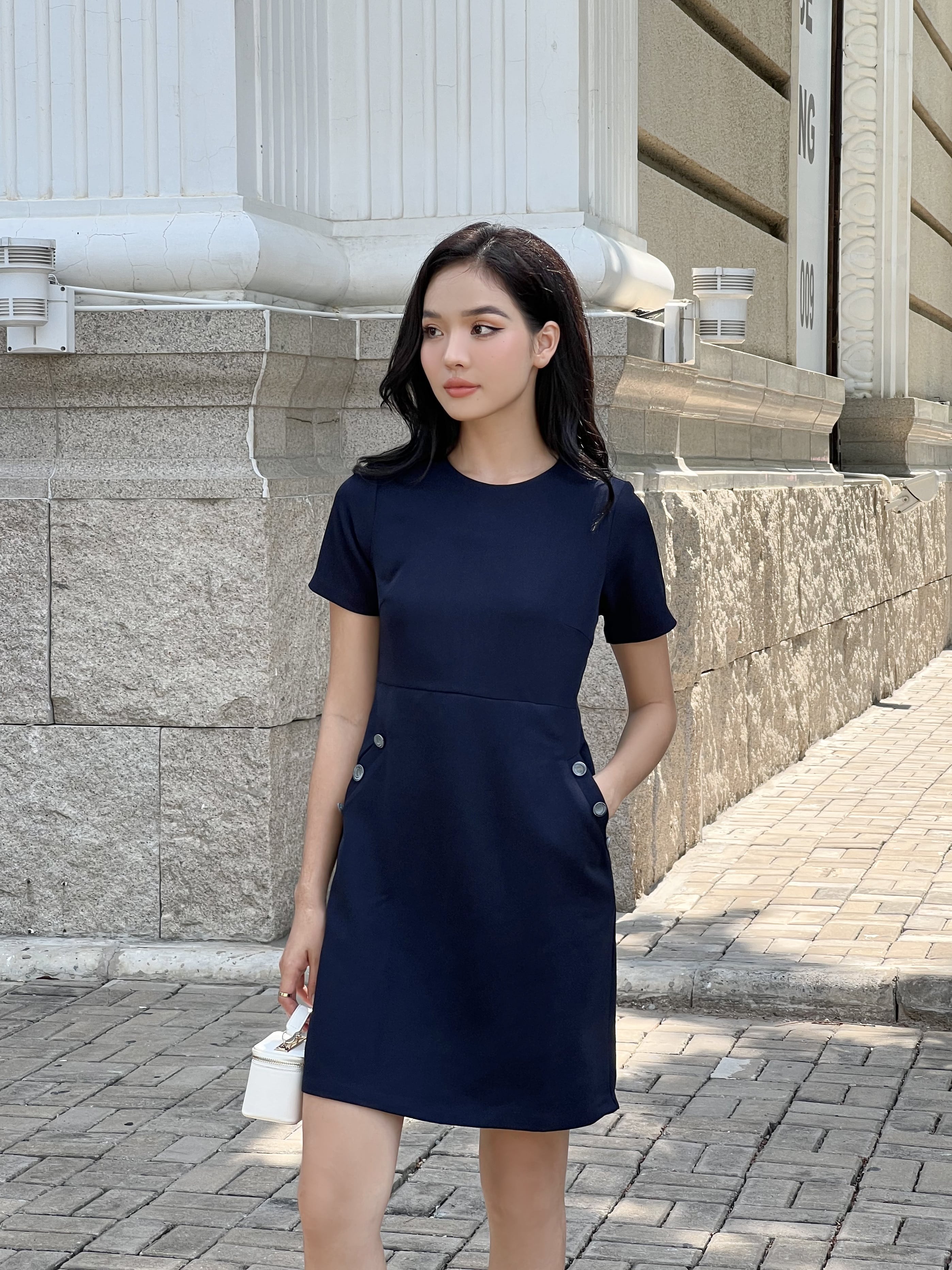 Đầm navy thanh lịch - YV LE & CO