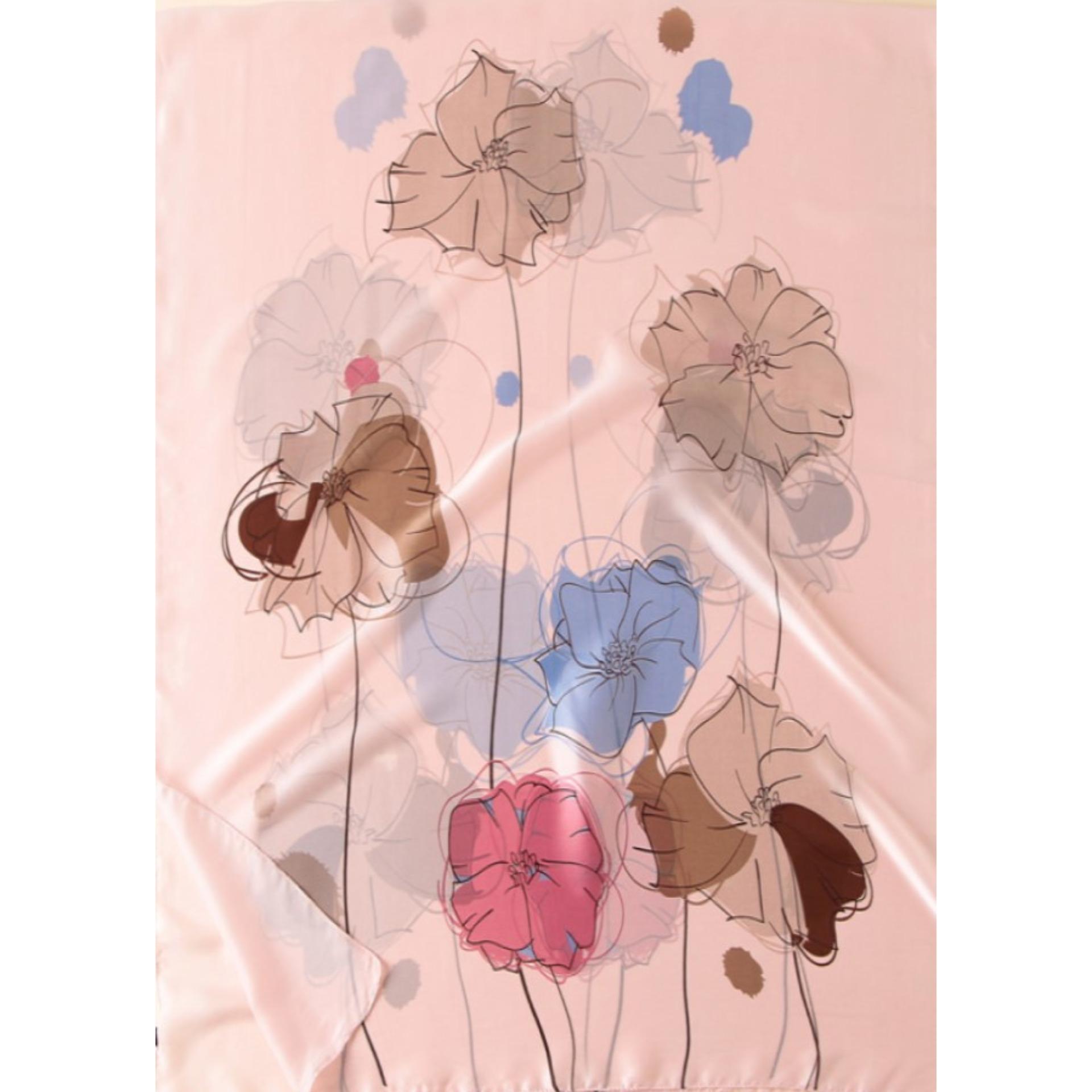 Khăn choàng lụa thời trang cao cấp DS104 - Size 90cm X 180cm