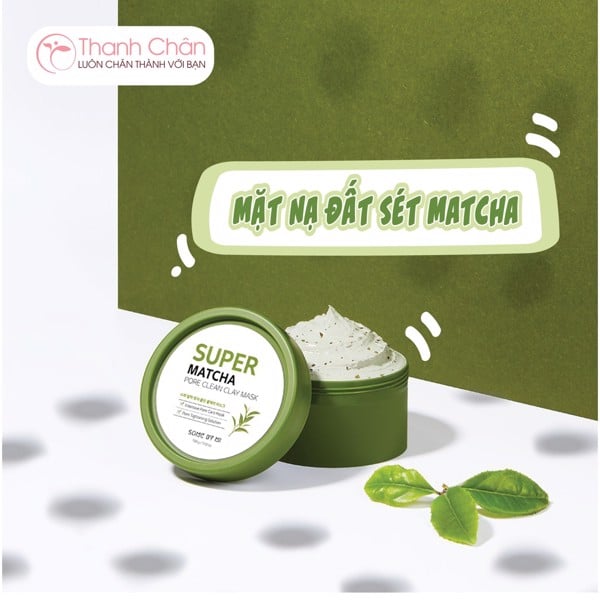 Mặt Nạ Đất Sét Matcha Giảm Mụn Đầu Đen & Thu Nhỏ Lỗ Chân Lông Some By Mi Super Matcha Pore Clean Clay Mask 100g