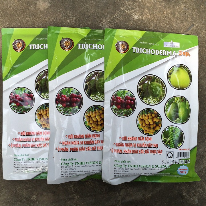 [HCM]TRICHODERMA :Vi nấm đối kháng-Phòng bệnh chết nhanh chết chậm-gói 500G