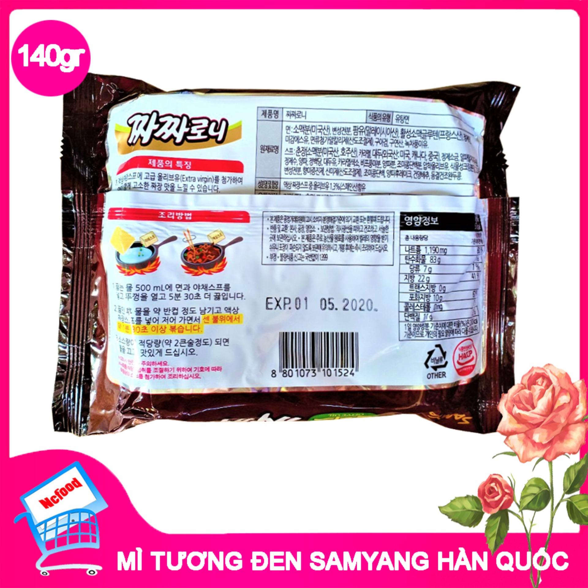 Mì Tương Đen Hàn Quốc Samyang 200gr ( Lốc 5 Gói) (NCFOODVN)