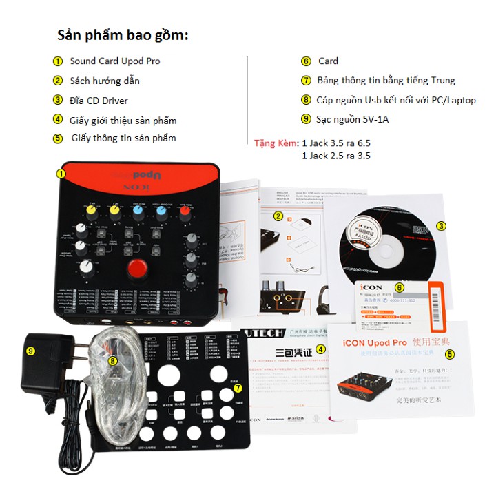 Sound Card Thu Âm ICON Upod Pro